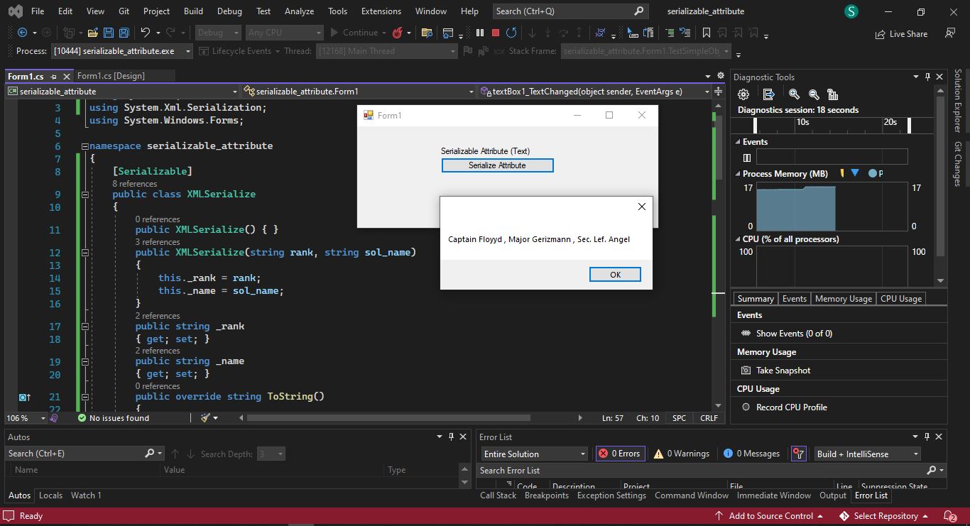 Create the Serializable Attribute in C Delft Stack
